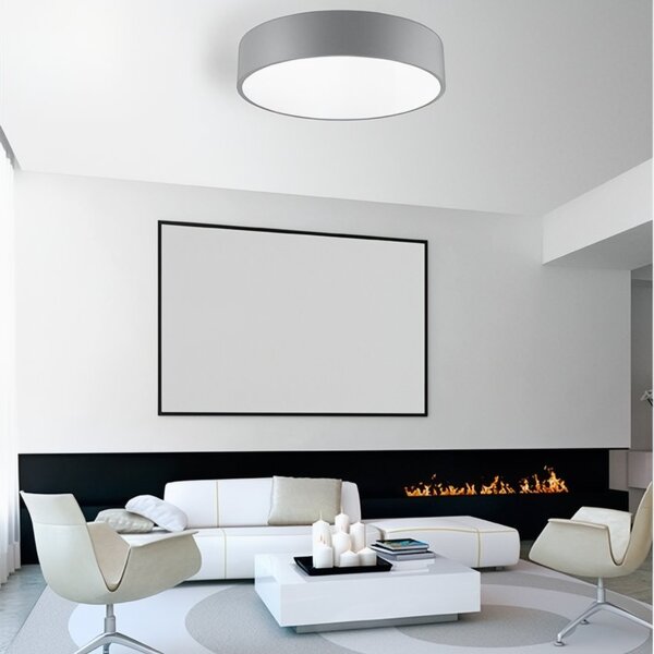 Šedé kovové stropní LED světlo Nova Luce Roda 40 cm