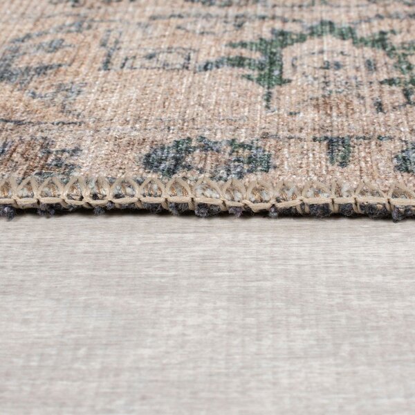 Zelený pratelný koberec 152x230 cm Beau Floral – Flair Rugs