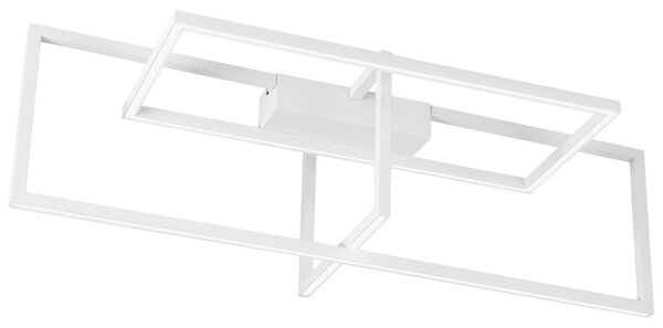 Bílé kovové stropní LED světlo Nova Luce Clea 92 cm