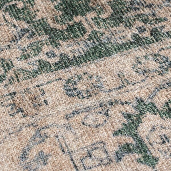 Zelený pratelný koberec 152x230 cm Beau Floral – Flair Rugs