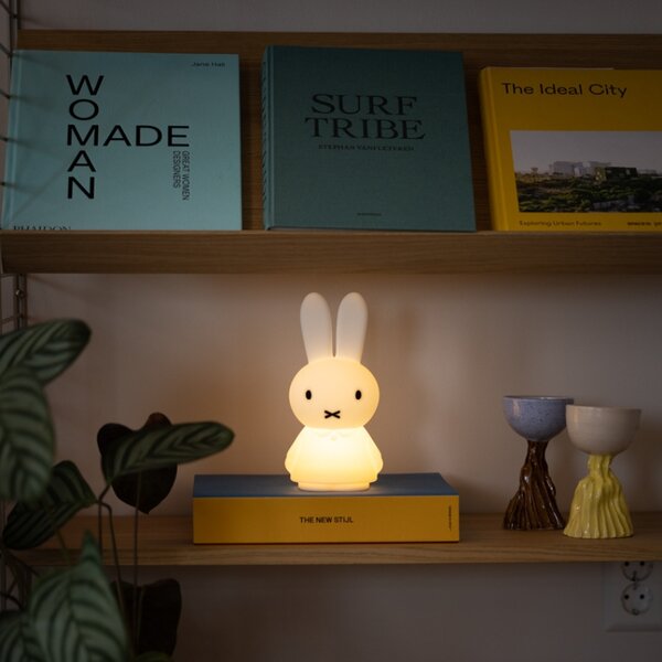 Bílá plastová dětská LED lampa Mr. Maria Miffy 22 cm