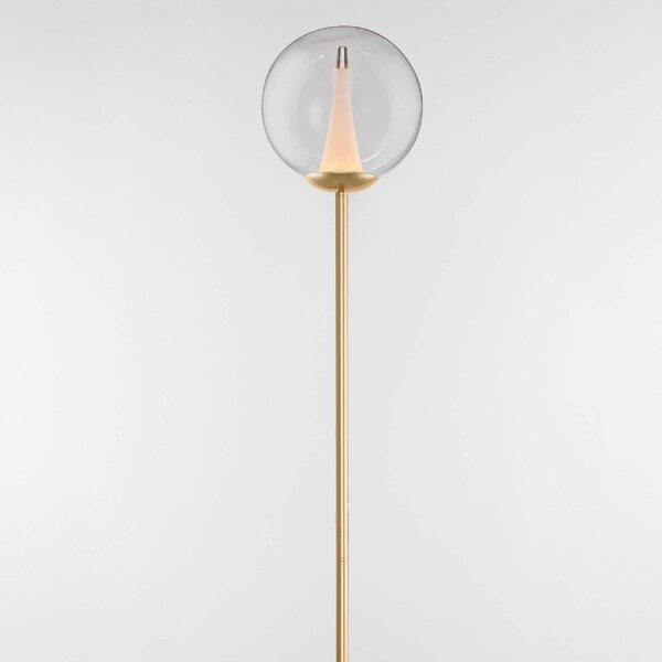 Skleněná stojací LED lampa Nova Luce Gi 162 cm