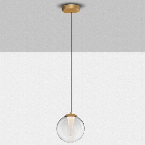 Skleněné závěsné LED světlo Nova Luce Gi 22 cm