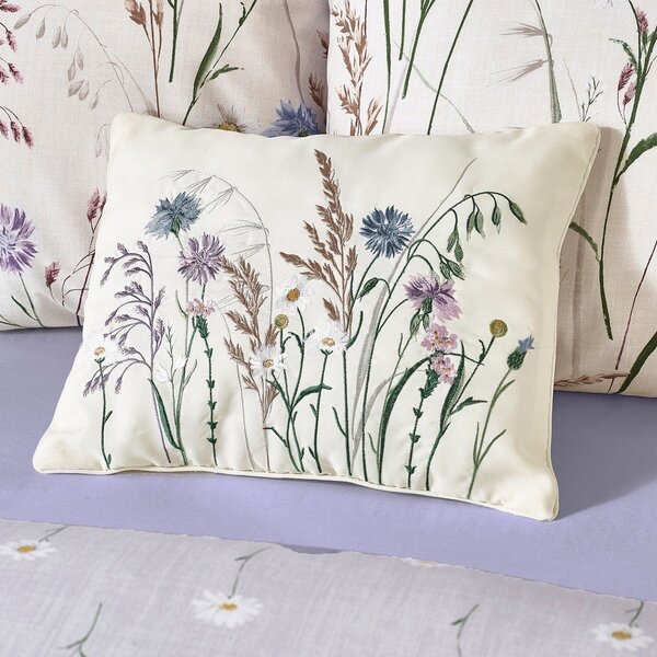 Dekorační polštář 30x40 cm Grasmere Floral Embroidered – Catherine Lansfield