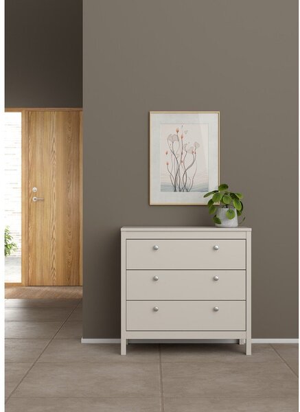 Šedobéžová komoda 82x80x38 cm Madrid – Tvilum