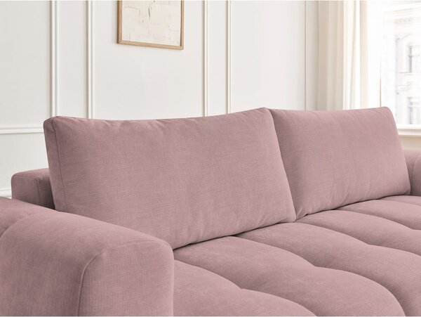 Růžová rozkládací/s úložným prostorem pohovka 251 cm Fuji – Bobochic Paris