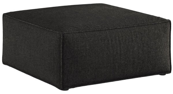 -25 % Dny MOMENTI– Cosmopolitan Design Černá žinylková podnožka Aveiro 75 x 75 cm