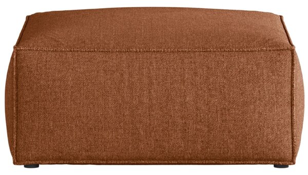 -25 % Dny MOMENTI– Cosmopolitan Design Terakotově oranžová žinylková podnožka Aveiro 75 x 75 cm