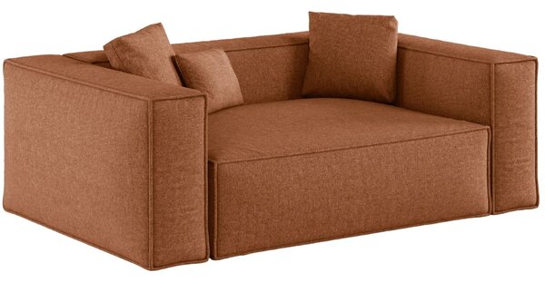 -25 % Dny MOMENTI– Cosmopolitan Design Terakotově oranžová žinylková dvoumístná pohovka Aveiro 180 cm