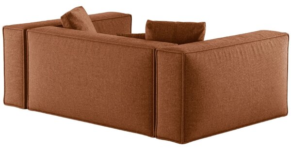 -25 % Dny MOMENTI– Cosmopolitan Design Terakotově oranžová žinylková dvoumístná pohovka Aveiro 180 cm