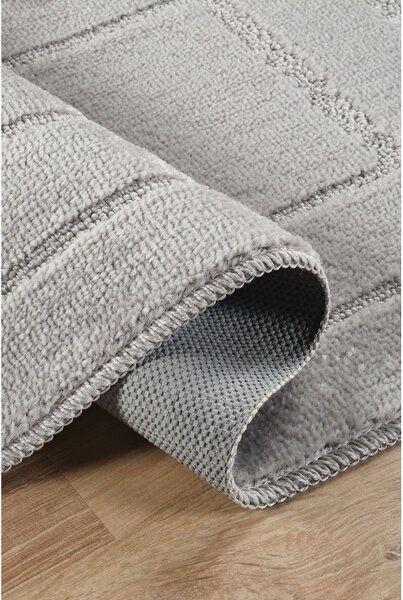 Světle šedé koupelnové předložky v sadě 2 ks 50x80 cm Cerceve – Foutastic