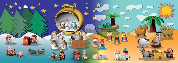 Alessi designové figurky Amir & Camelus