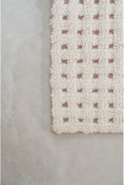 Slonovinový pratelný/ručně tkaný vlněný koberec 140x200 cm Unexpected Wool – Lorena Canals