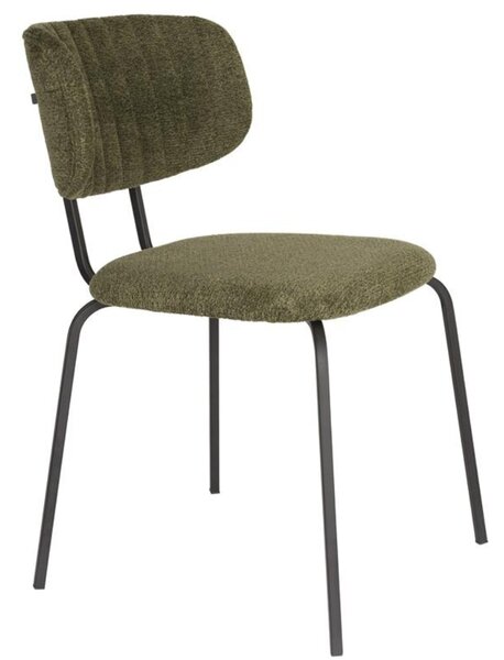-25 % Dny MOMENTI– Housecraft Living Zelená čalouněná jídelní židle Jaze