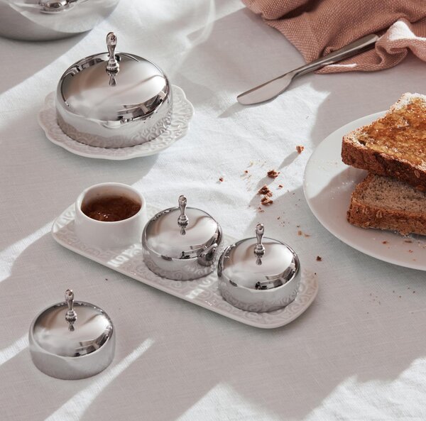 Alessi designové dózy Dressed Jam Tray