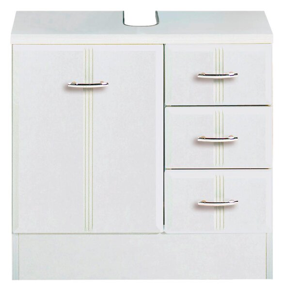 SKŘÍŇKA POD UMYVADLO, bílá, bílá, 60/56/35 cm Held - Koupelnové série, Online Only