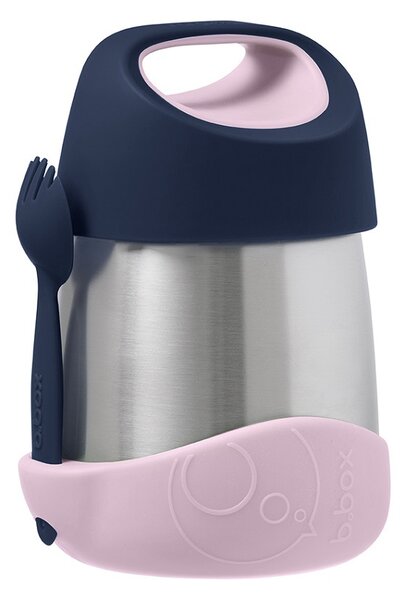 Dětská termoska na jídlo, 335ml, b.box, indigo/růžová