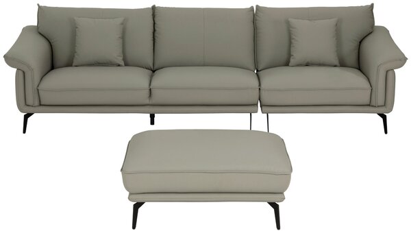 TŘÍMÍSTNÁ POHOVKA, textil, šedohnědá MID.YOU - Pohovky, Online Only