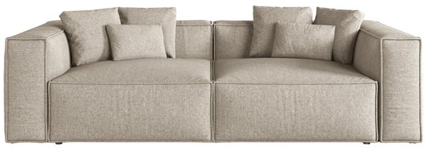 -25 % Dny MOMENTI– Cosmopolitan Design Béžová žinylková čtyřmístná pohovka Aveiro 236 cm
