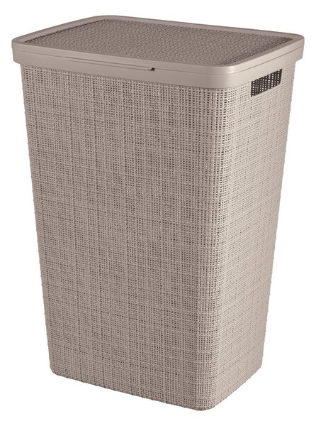 Taupe plastový koš na prádlo 58 l Jute – Curver
