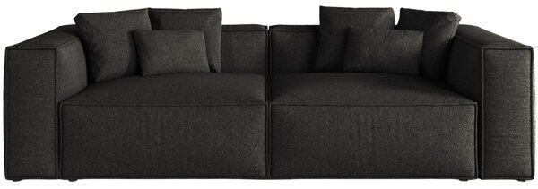 -25 % Dny MOMENTI– Cosmopolitan Design Černá žinylková čtyřmístná pohovka Aveiro 236 cm
