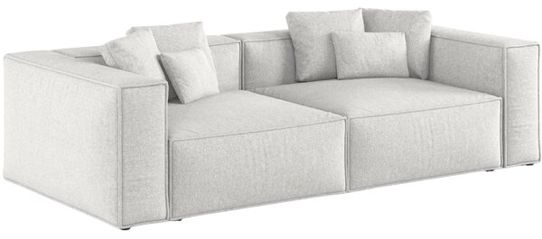 -25 % Dny MOMENTI– Cosmopolitan Design Světle šedá žinylková čtyřmístná pohovka Aveiro 236 cm