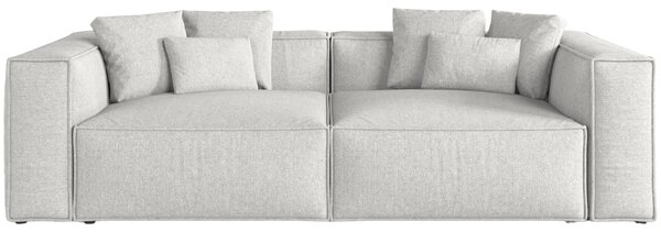 -25 % Dny MOMENTI– Cosmopolitan Design Světle šedá žinylková čtyřmístná pohovka Aveiro 236 cm