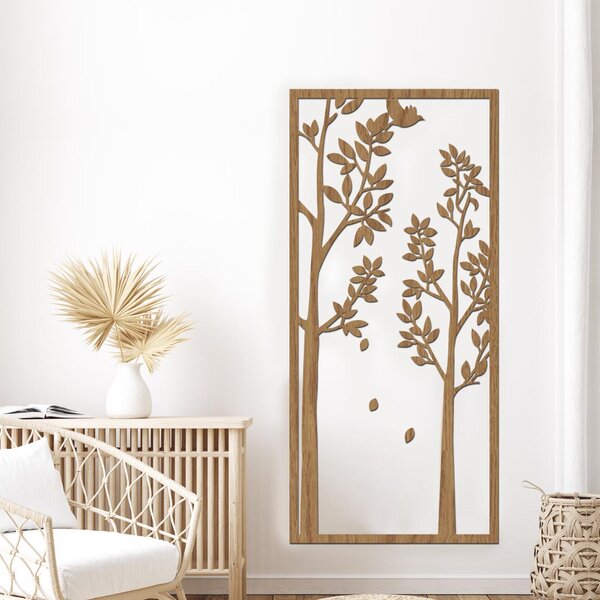 Dřevo života | Dřevěná dekorace strom LONG | Rozměry (cm): 18x40 | Barva: Horský dub
