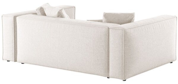 -25 % Dny MOMENTI– Cosmopolitan Design Bílá žinylková trojmístná pohovka Aveiro 220 cm