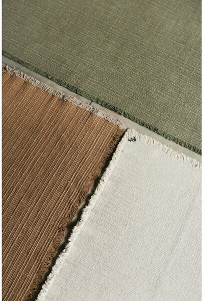 Krémový ručně tkaný bavlněný koberec 140x200 cm Handloom – Lorena Canals
