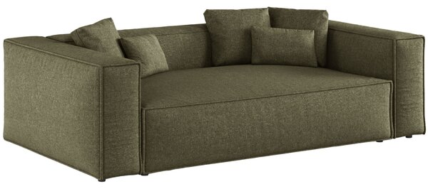 -25 % Dny MOMENTI– Cosmopolitan Design Zelená žinylková trojmístná pohovka Aveiro 220 cm