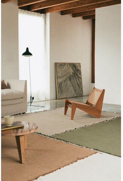 Khaki ručně tkaný bavlněný koberec 140x200 cm Handloom – Lorena Canals