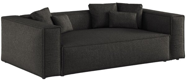 -25 % Dny MOMENTI– Cosmopolitan Design Černá žinylková trojmístná pohovka Aveiro 220 cm