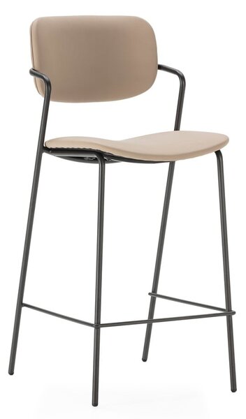 Béžové barové židle v sadě 2 ks (výška sedáku 68 cm) Maika – Marckeric