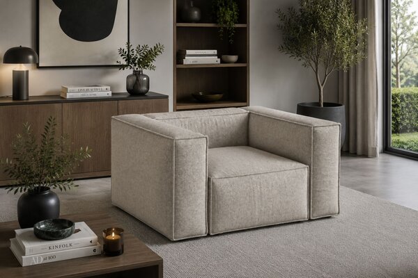 -25 % Dny MOMENTI– Cosmopolitan Design Béžové žinylkové křeslo Aveiro