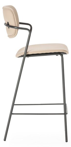 Béžové barové židle v sadě 2 ks (výška sedáku 68 cm) Maika – Marckeric