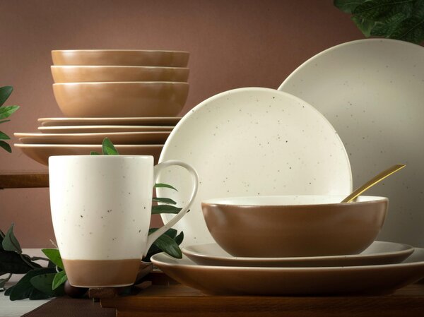 KOMBINOVANÁ SOUPRAVA, 16dílné, kamenina Creatable - Online Only nádobí, Online Only