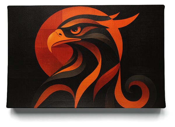 KRAFTHOUSE.EU Solar Eagle – obraz na plátno Premium Canvas | 100% bavlna | Různé rozměry Velikost: 30 x 20 cm