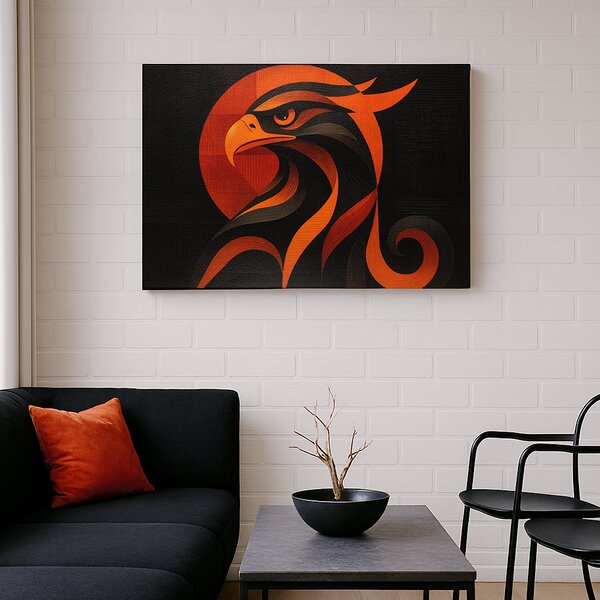 KRAFTHOUSE.EU Solar Eagle – obraz na plátno Premium Canvas | 100% bavlna | Různé rozměry Velikost: 30 x 20 cm