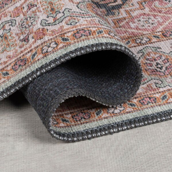 Růžový pratelný běhoun 60x230 cm Briony Traditional – Flair Rugs