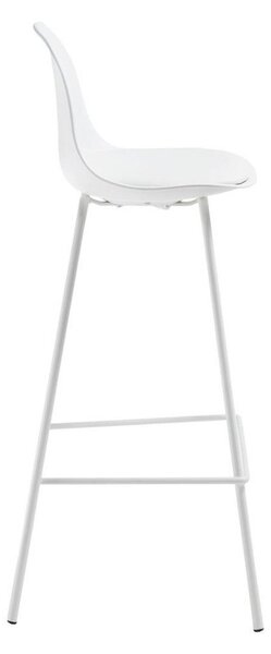 Bílá barová židle (výška sedáku 65 cm) Brighter – Kave Home