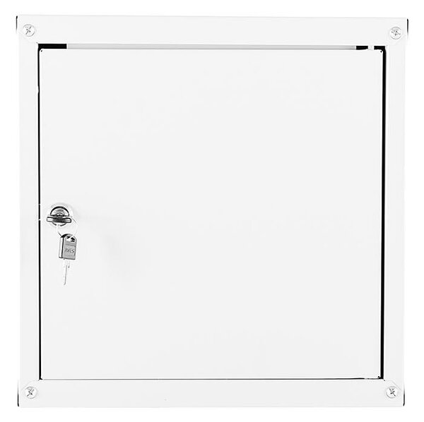 Uzamykatelná kovová skříňka Trestles SKM 350x350x350, světle šedá dvířka SKM35