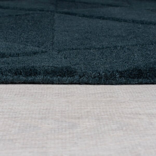 Zelenomodrý ručně tkaný vlněný koberec 160x230 cm Shard Teal – Flair Rugs