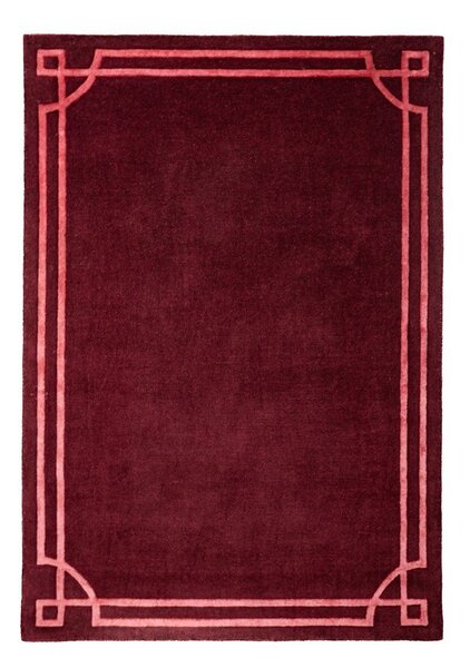 Vínový ručně tkaný vlněný koberec 200x290 cm Gatsby – Flair Rugs
