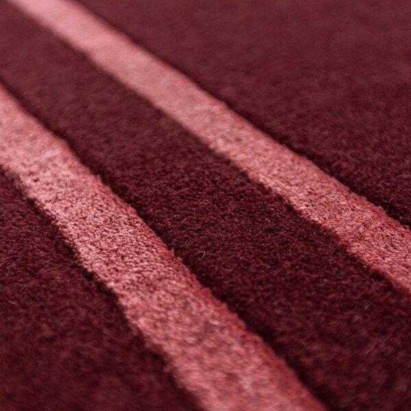 Vínový ručně tkaný vlněný koberec 200x290 cm Gatsby – Flair Rugs