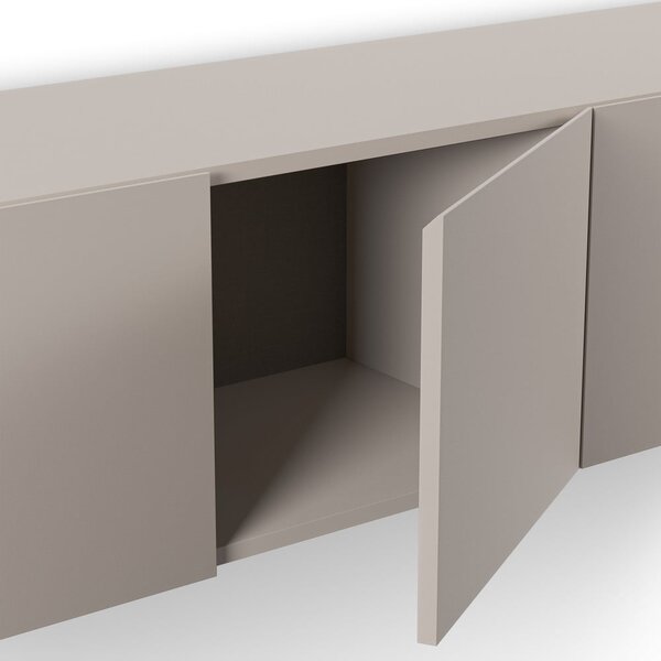 Krémový TV stolek 180x38x35 cm Daroca – Marckeric