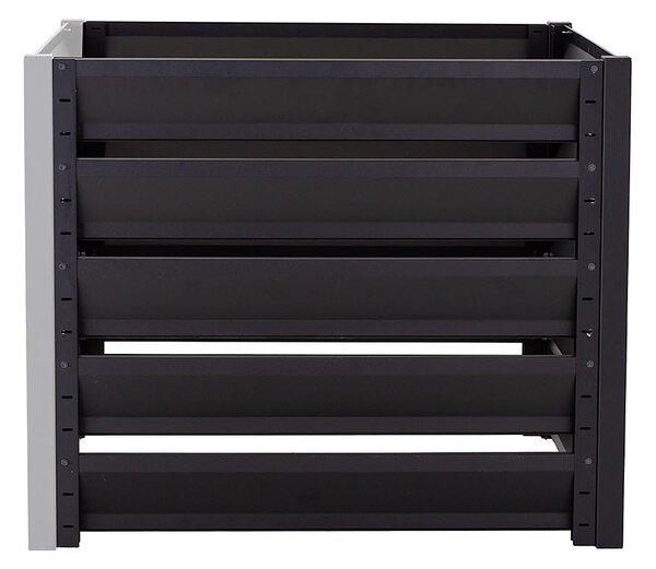 Kompostér Trestles KOMP1P přístavek 1100x1100x1000 mm, 960 l, antracitový KOMP1-9005-P