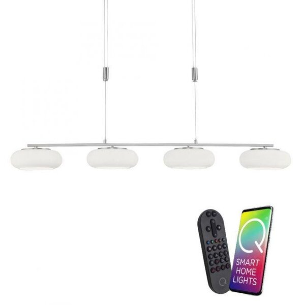 Paul Neuhaus Závěsné LED svítidlo Q-ETIENNE, 44W, d. 108,5 cm, CCT 2700-5000K Barva: Mosaz