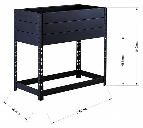 Trestles Vyvýšený záhon Lift - antracit ZAI2-7016