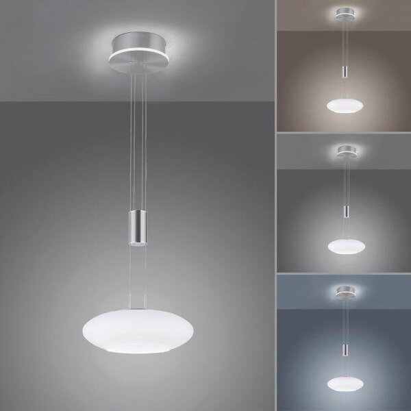 Paul Neuhaus Závěsné LED svítidlo Q-ETIENNE 38,5W, ø 35 cm, CCT 2700-5000K Barva: Mosaz